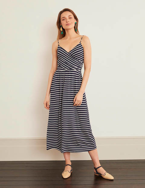 Hope Jersey Midi Dress - Navy/ Ivory Hope Jersey Midi Dress - Navy/ Ivory