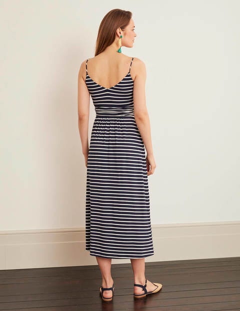 Hope Jersey Midi Dress - Navy/ Ivory Hope Jersey Midi Dress - Navy/ Ivory