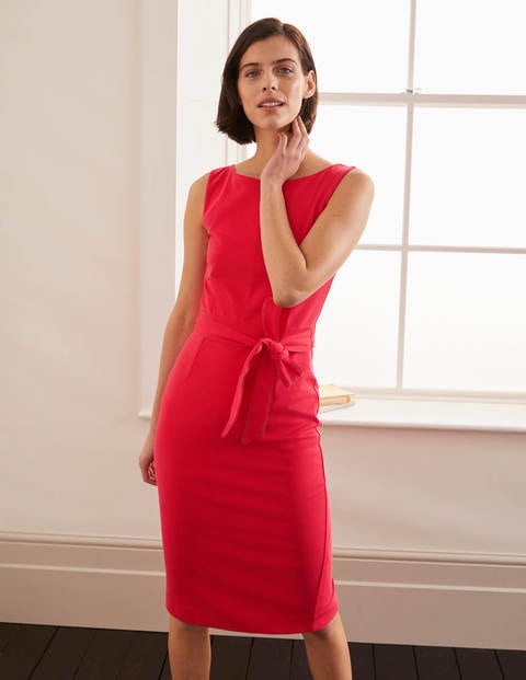 Zeta Ponte Dress - Pop Peony Zeta Ponte Dress - Pop Peony