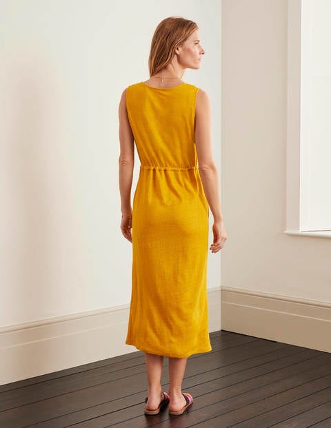 Helen Linen Midi Dress - Tuscan Sun Helen Linen Midi Dress - Tuscan Sun