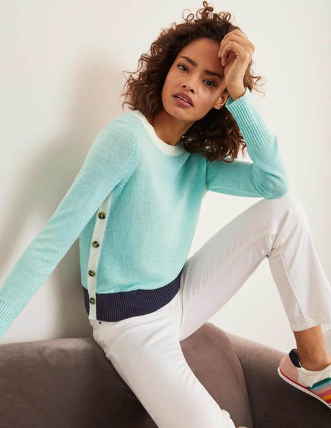 Norfolk Leinenpullover - Hellblau Norfolk Leinenpullover - Hellblau