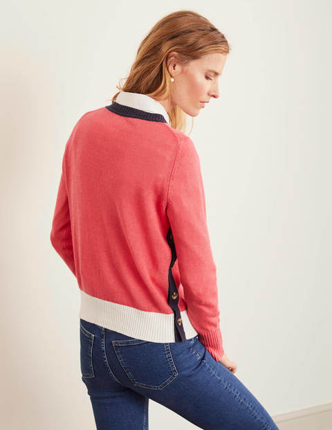 Norfolk Leinenpullover - Erdbeereis-Rosa Norfolk Leinenpullover - Erdbeereis-Rosa