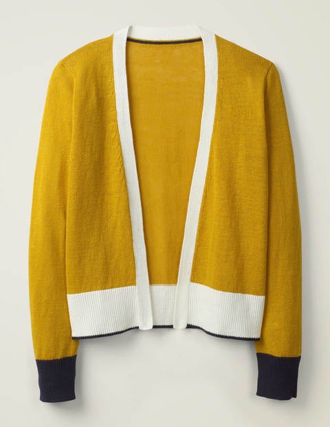 Cardigan Huntingdon en lin - Soleil toscan Cardigan Huntingdon en lin - Soleil toscan