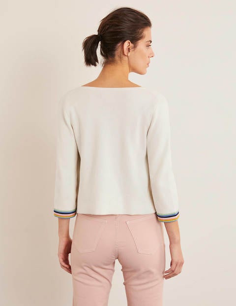 Hardwicke Cotton Cardigan - Ivory Hardwicke Cotton Cardigan - Ivory