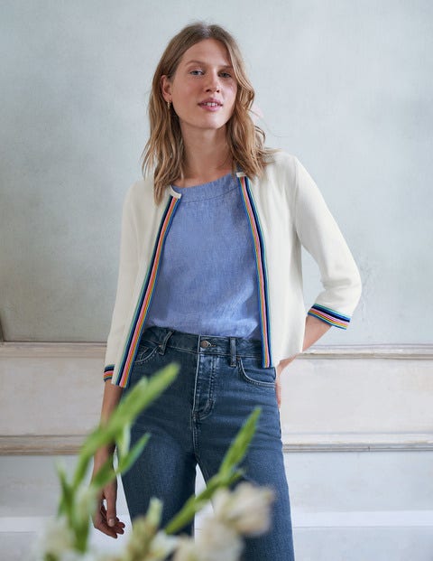 Hardwicke Cotton Cardigan - Ivory Hardwicke Cotton Cardigan - Ivory