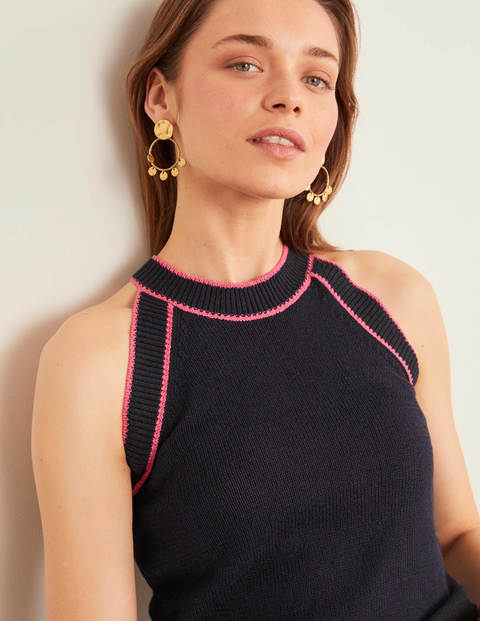 Denbigh Knitted Vest - Navy Denbigh Knitted Vest - Navy