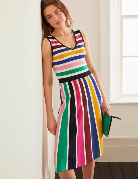Gracie Knitted Dress - Multi Stripe Gracie Knitted Dress - Multi Stripe