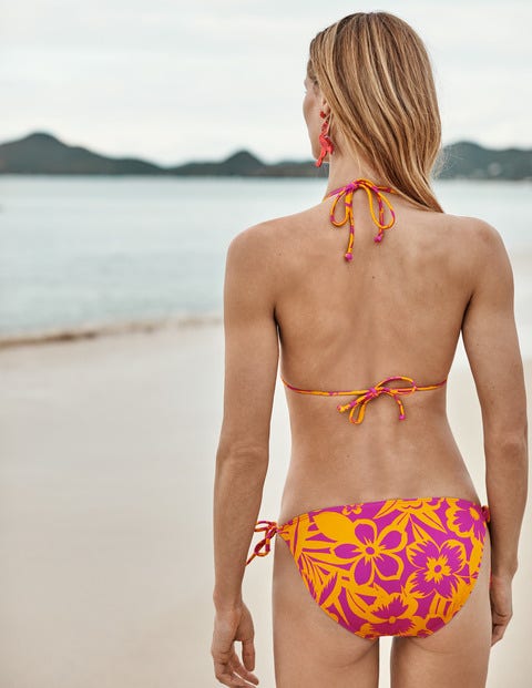 String Bikini Top - Pop Pansy, Tropical Bloom String Bikini Top - Pop Pansy, Tropical Bloom