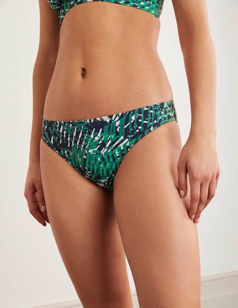 Bas de bikini - Bleu marine, motif Jungle Tropic Bas de bikini - Bleu marine, motif Jungle Tropic
