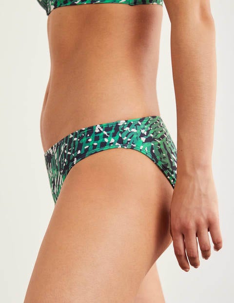 Bas de bikini - Bleu marine, motif Jungle Tropic Bas de bikini - Bleu marine, motif Jungle Tropic
