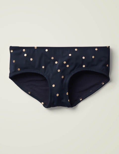 Bikini Shorts - French Navy, Scattered Spot Bikini Shorts - French Navy, Scattered Spot