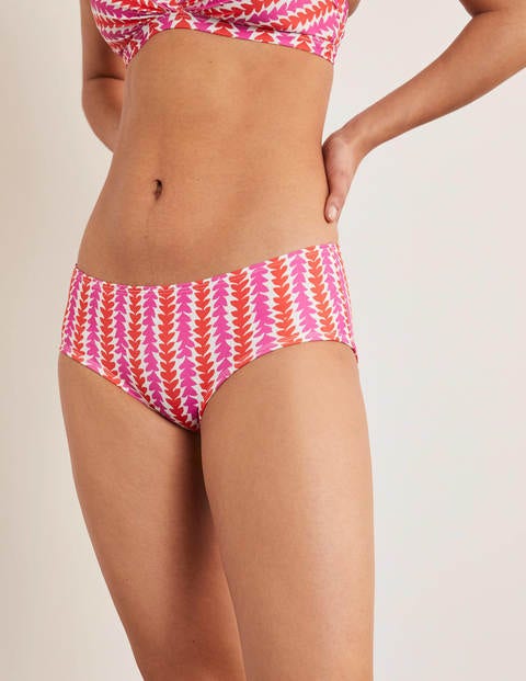 Bikini Shorts - Ivory Pop Pansy, Petal Arrow Bikini Shorts - Ivory Pop Pansy, Petal Arrow