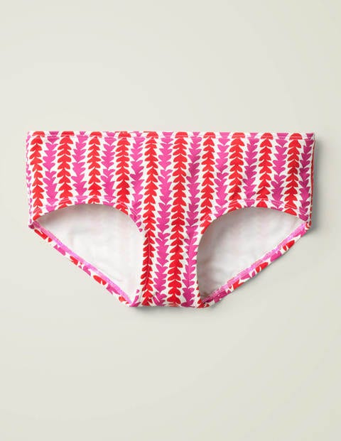 Bikini Shorts - Ivory Pop Pansy, Petal Arrow Bikini Shorts - Ivory Pop Pansy, Petal Arrow