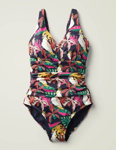 Talamanca Swimsuit - Navy, Parakeet Palm Talamanca Swimsuit - Navy, Parakeet Palm