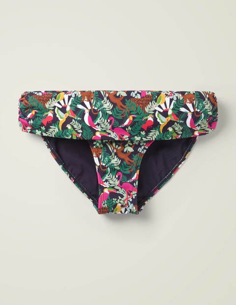 Eze Fold Over Bottoms - Navy, Bird Festival Eze Fold Over Bottoms - Navy, Bird Festival