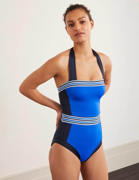 Santorini Swimsuit - Noble Blue Colourblock