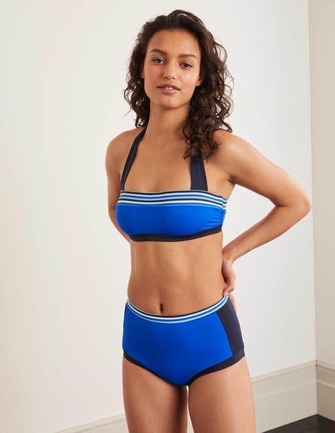 Santorini Bikini Top - Noble Blue Colourblock Santorini Bikini Top - Noble Blue Colourblock