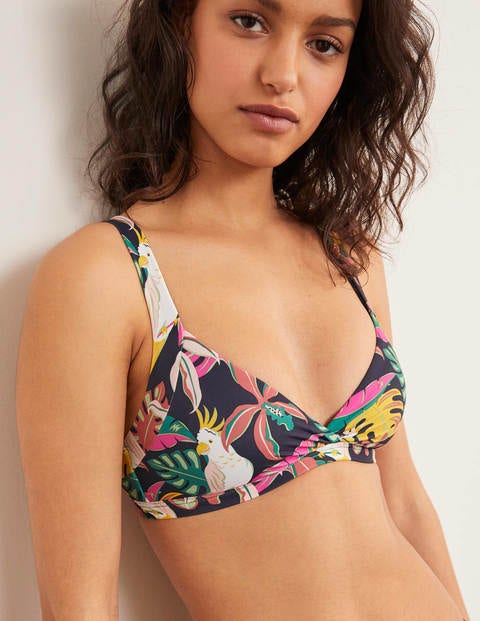 Talamanca Bikini Top - Navy Parakeet Palm Talamanca Bikini Top - Navy Parakeet Palm