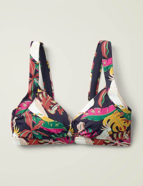Talamanca Bikini Top - Navy Parakeet Palm Talamanca Bikini Top - Navy Parakeet Palm