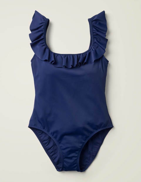 Elba Frill Swimsuit - French Navy Elba Frill Swimsuit - French Navy