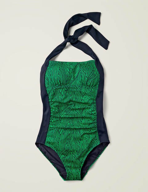 Minori Swimsuit - Rich Emerald, Tropical Leaf Minori Swimsuit - Rich Emerald, Tropical Leaf