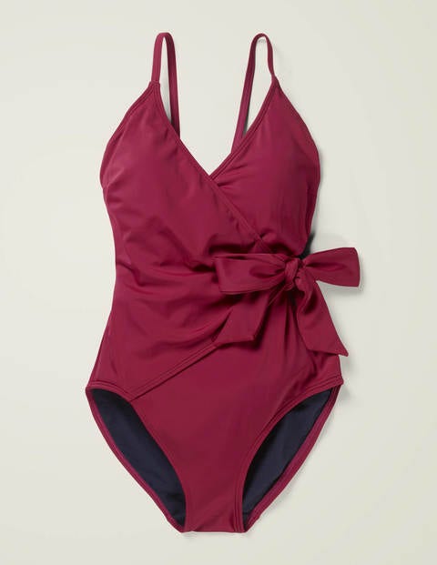 Portofino Wrap Swimsuit - Red Mulberry Portofino Wrap Swimsuit - Red Mulberry