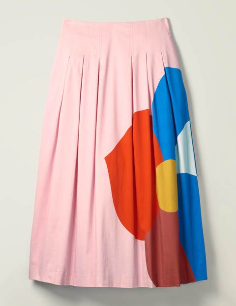 Theodora Pleated Skirt - Milkshake, Pop Petal Theodora Pleated Skirt - Milkshake, Pop Petal