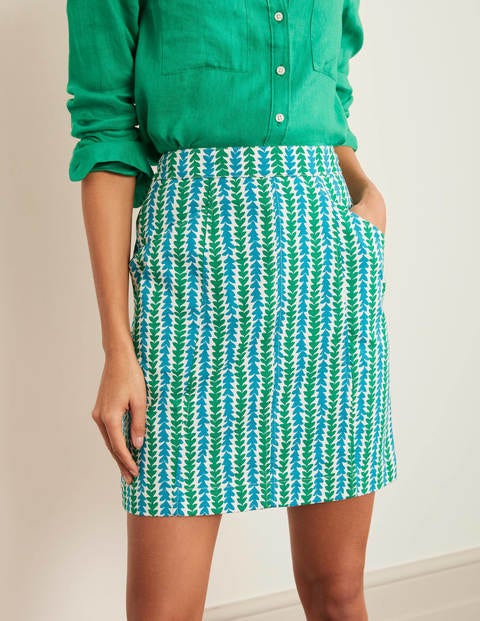 Daisy Chino Skirt - Rich Emerald, Petal Arrow Daisy Chino Skirt - Rich Emerald, Petal Arrow