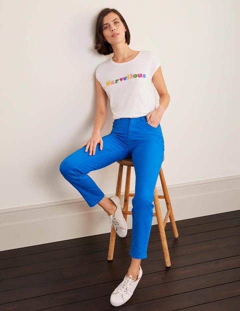 Slim Straight Ankle Skimmers - Bold Blue Slim Straight Ankle Skimmers - Bold Blue