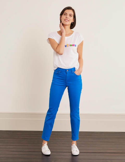 Slim Straight Ankle Skimmers - Bold Blue Slim Straight Ankle Skimmers - Bold Blue
