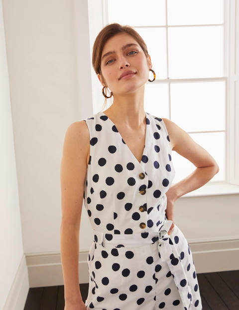 Verity Romper - Ivory/Navy Verity Romper - Ivory/Navy