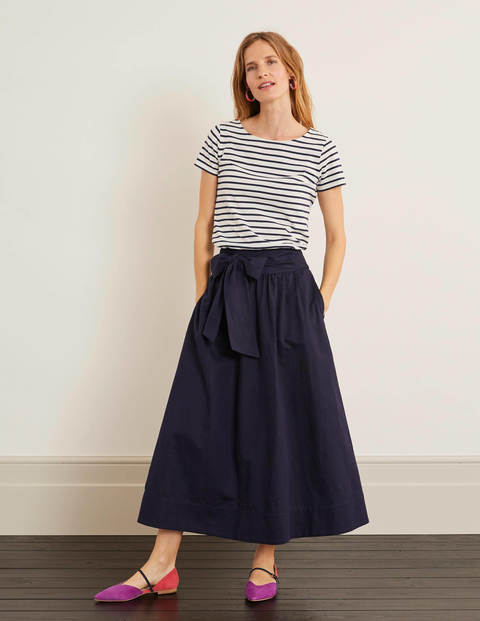 Demelza Midi Skirt - Navy Demelza Midi Skirt - Navy