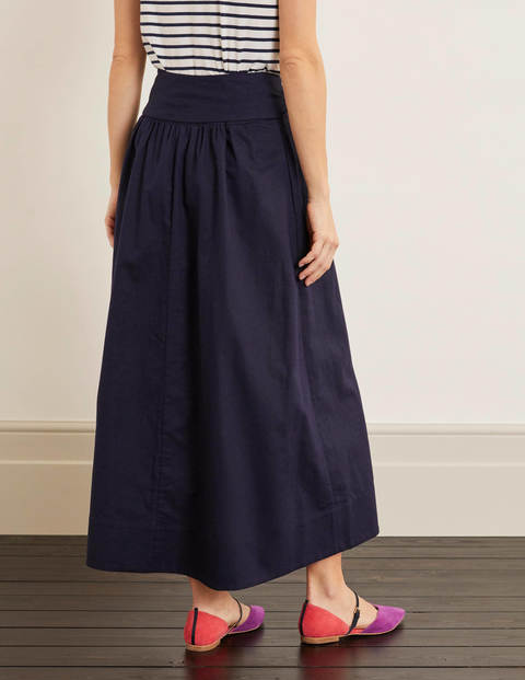 Demelza Midi Skirt - Navy Demelza Midi Skirt - Navy