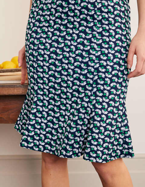 Violette Skirt - Navy Daisy Petals Prints Violette Skirt - Navy Daisy Petals Prints
