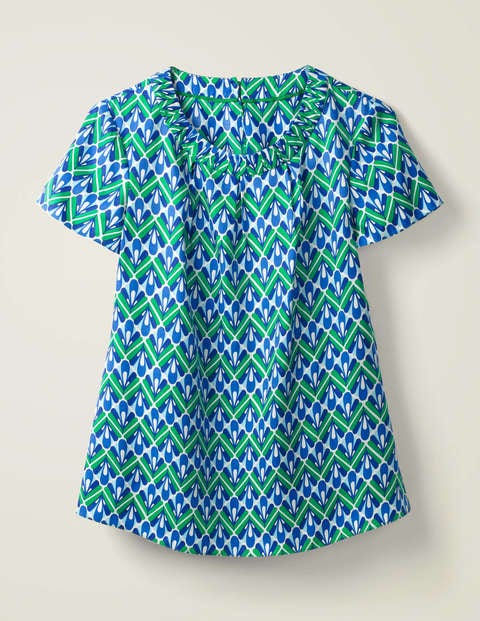 Carey Top - Rich Emerald, Deco Fan Carey Top - Rich Emerald, Deco Fan