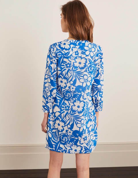 Roberta Kaftan - Bold Blue, Tropical Bloom Mono Roberta Kaftan - Bold Blue, Tropical Bloom Mono