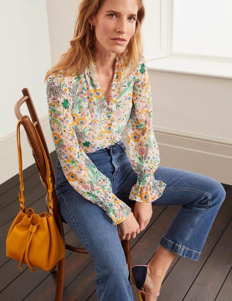 Evangeline Blouse - Ivory, Wild Field Evangeline Blouse - Ivory, Wild Field