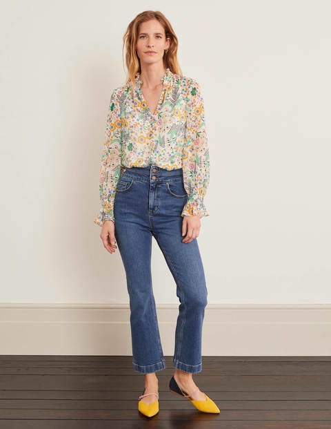 Evangeline Blouse - Ivory, Wild Field Evangeline Blouse - Ivory, Wild Field