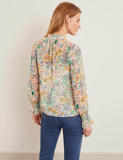 Evangeline Blouse - Ivory, Wild Field Evangeline Blouse - Ivory, Wild Field