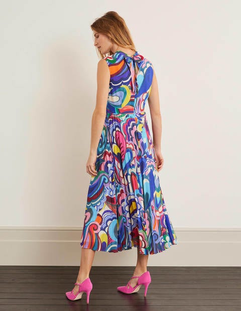 paisley midi dress