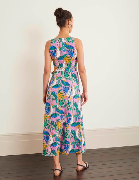 Livia Linen Maxi Dress - Lupin, Parakeet Palm Livia Linen Maxi Dress - Lupin, Parakeet Palm