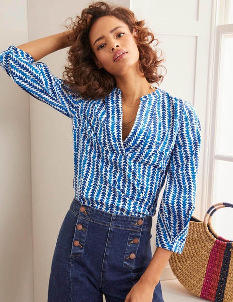 Roberta Top - Bold Blue, Petal Arrow Roberta Top - Bold Blue, Petal Arrow