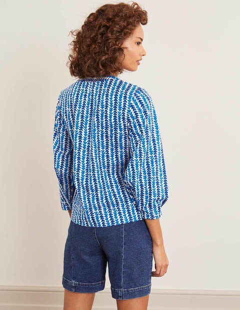 Roberta Top - Bold Blue, Petal Arrow Roberta Top - Bold Blue, Petal Arrow