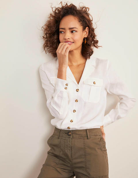 Letitia Linen Shirt - White Letitia Linen Shirt - White
