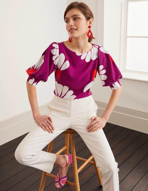Olwen Top - Jewel Purple, Daisy Petals Olwen Top - Jewel Purple, Daisy Petals