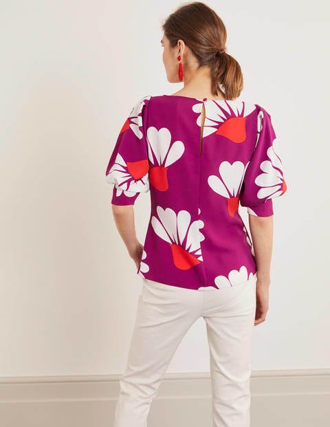 Olwen Top - Jewel Purple, Daisy Petals Olwen Top - Jewel Purple, Daisy Petals