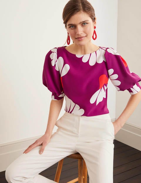 Olwen Top - Jewel Purple, Daisy Petals Olwen Top - Jewel Purple, Daisy Petals