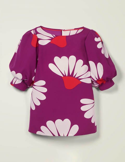 Olwen Top - Jewel Purple, Daisy Petals Olwen Top - Jewel Purple, Daisy Petals