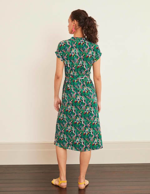 Nicola Midi Dress - Eden, Birds Festival Nicola Midi Dress - Eden, Birds Festival