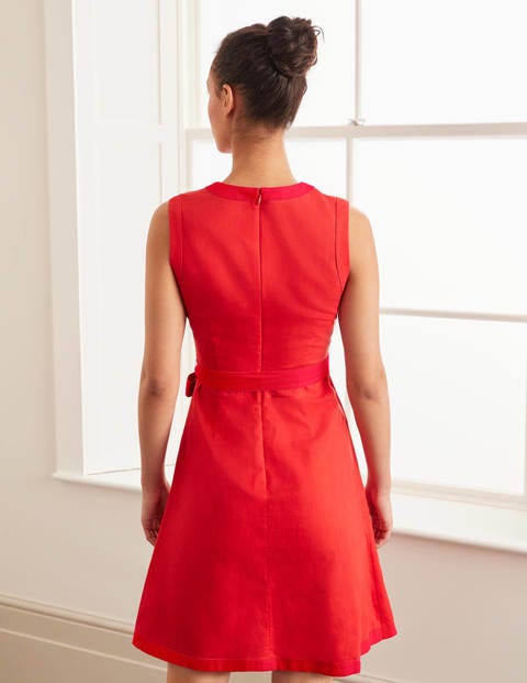 Josie Belted Dress - Post Box Red Josie Belted Dress - Post Box Red